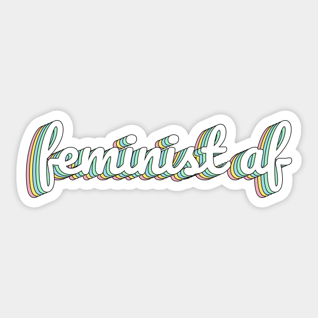 Feminist AF Pastel Sticker by lukassfr